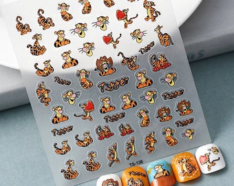 Set of Tigger 5D Nail Decals Nail Art Stickers