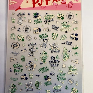 Set of 5D Nail Decals Nail Art Stickers Character Themed