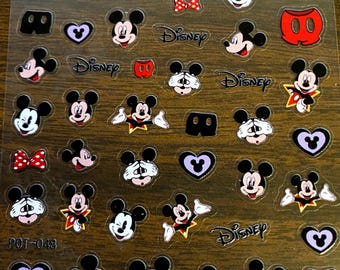 Set of 3D  Mouse Nail Decals Nail Art Stickers