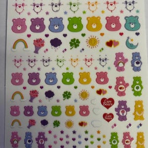 Set of 5D Nail Decals Character nail Stickers Cartoon Themed Nail Art Stickers