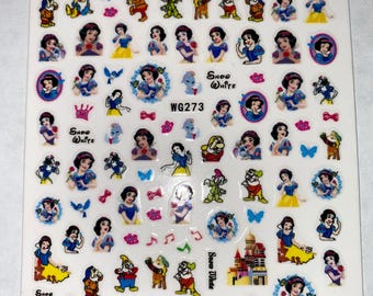 Set of 3D Nail Decals Princess- Nail Art Stickers