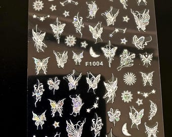 Set of 5D Butterfly Nail Art Stickers