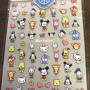 5D Nail Art Stickers, Mouse Theme nail stickers, Cute Cartoon Nail Decals Themed