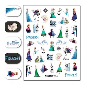Set of Princess Water Nail Art Stickers