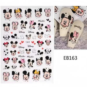 Set of 3D Nail Decals Character Mouse Themed Nail Art Stickers