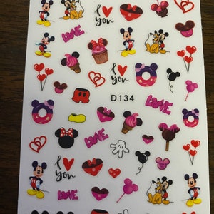 Set of 3D  Mouse Treats Nail Decals Nail Art Stickers