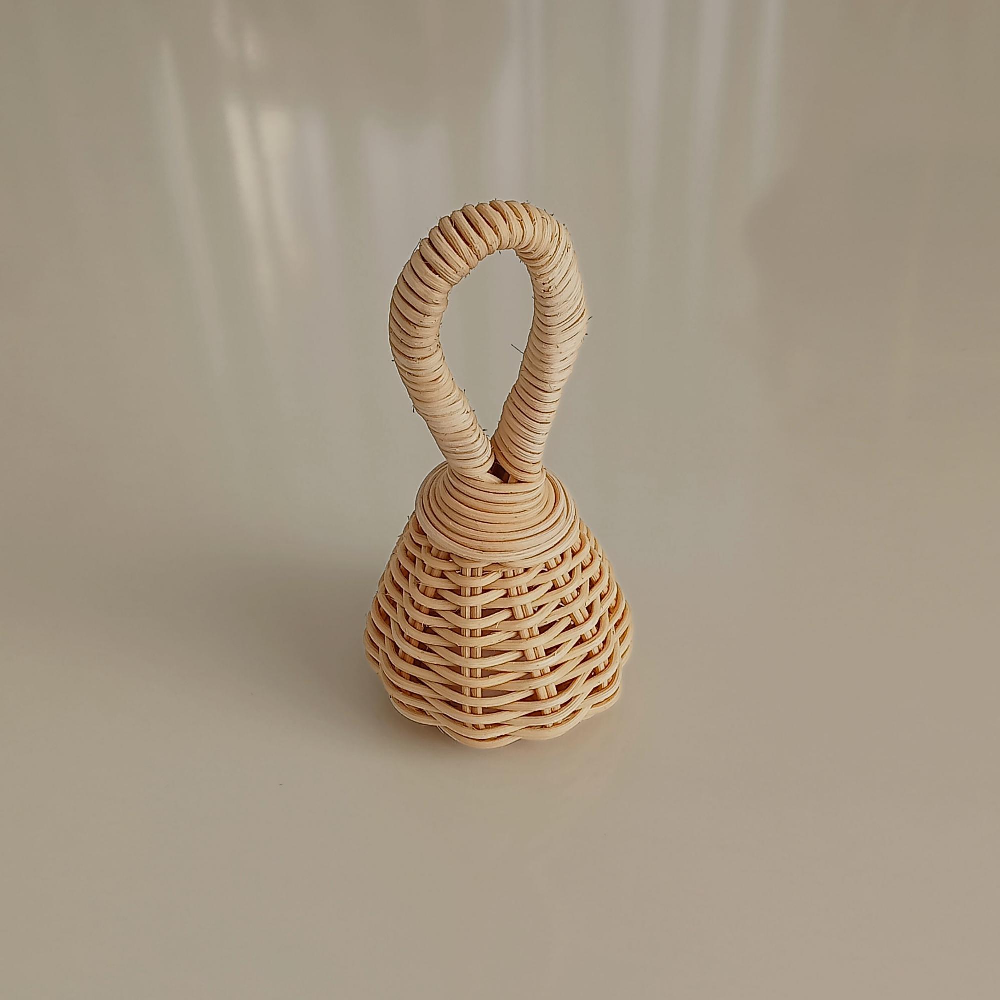 Handwoven Wicker Baby Toy – Montessori Style Rattle – Neutral Baby ...