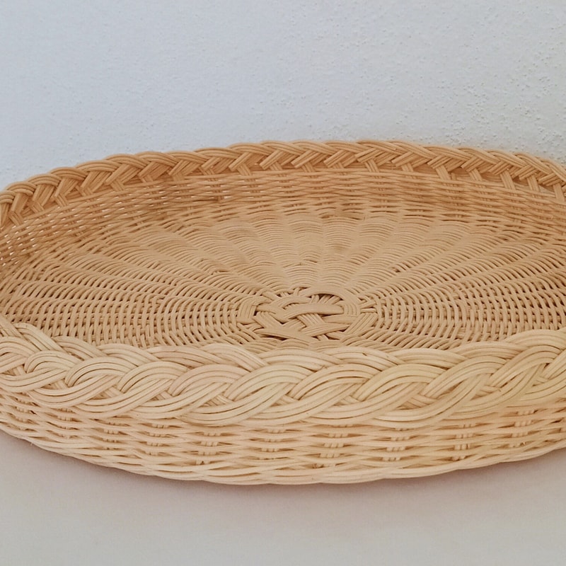 Rattan Table Tray Large - Etsy