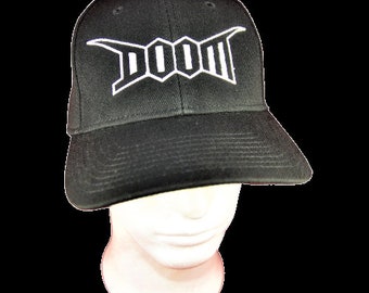 DOOM - logo, cap, crust, punk, embroidered logo