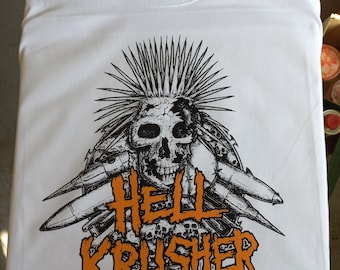 Hellkrusher, crust, d-beat, merch, punk, t-shirt, prints