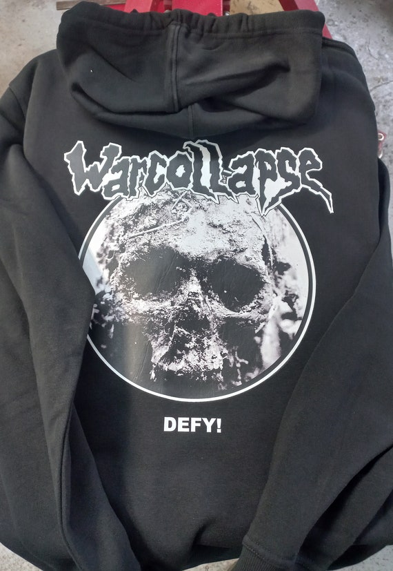 Warcollapse - Defy!, Merch, Sweden, Punk, Zipper Hoodie - Etsy