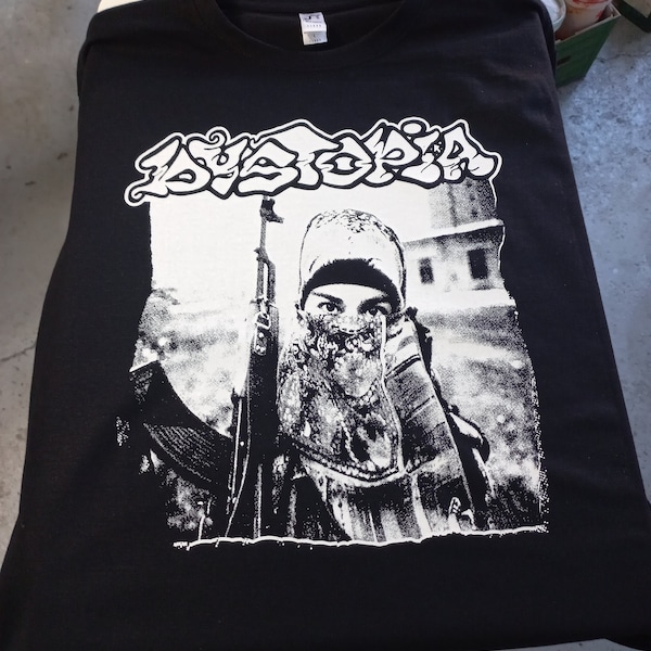 Dystopia, hardcore, crust, punk, grind, t-shirt, merch, metal