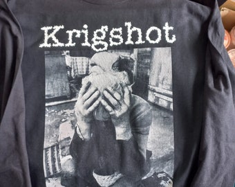 Krigshot - T-shirt à manches longues Maktmissbrukare, hardcore, Suède, punk, d-beat, merch