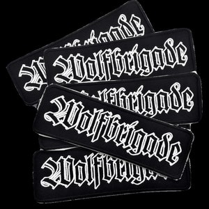 Wolfbrigade, logotyp, broderad lapp, skorpa, d-beat, Sverige