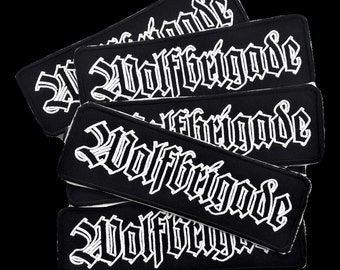 Wolfbrigade, logo, embroidered patch, crust, d-beat, Sweden