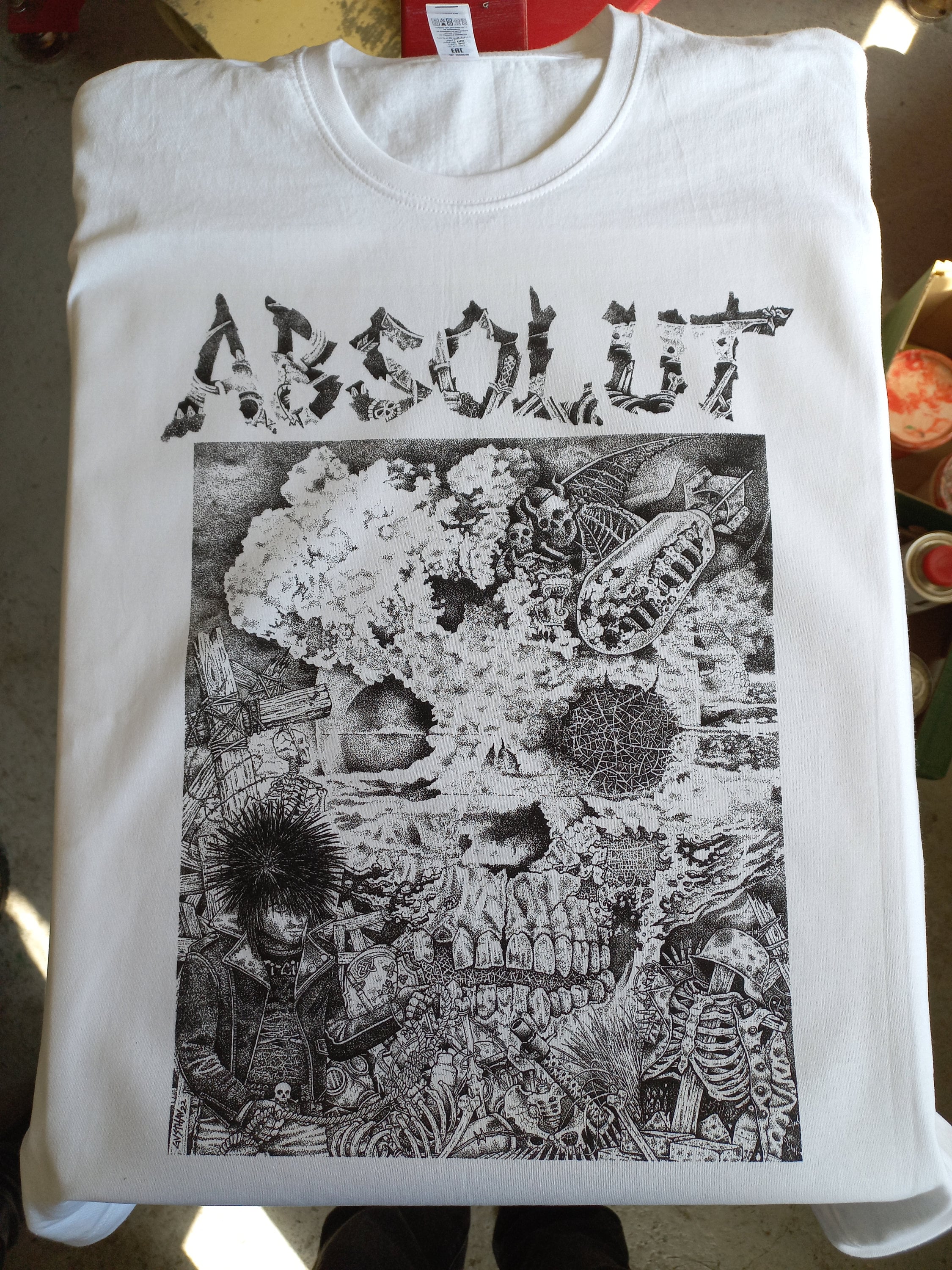 Absolut - Tribute, Crust, D-beat, Merch, Punk, T-shirt, Prints - Etsy