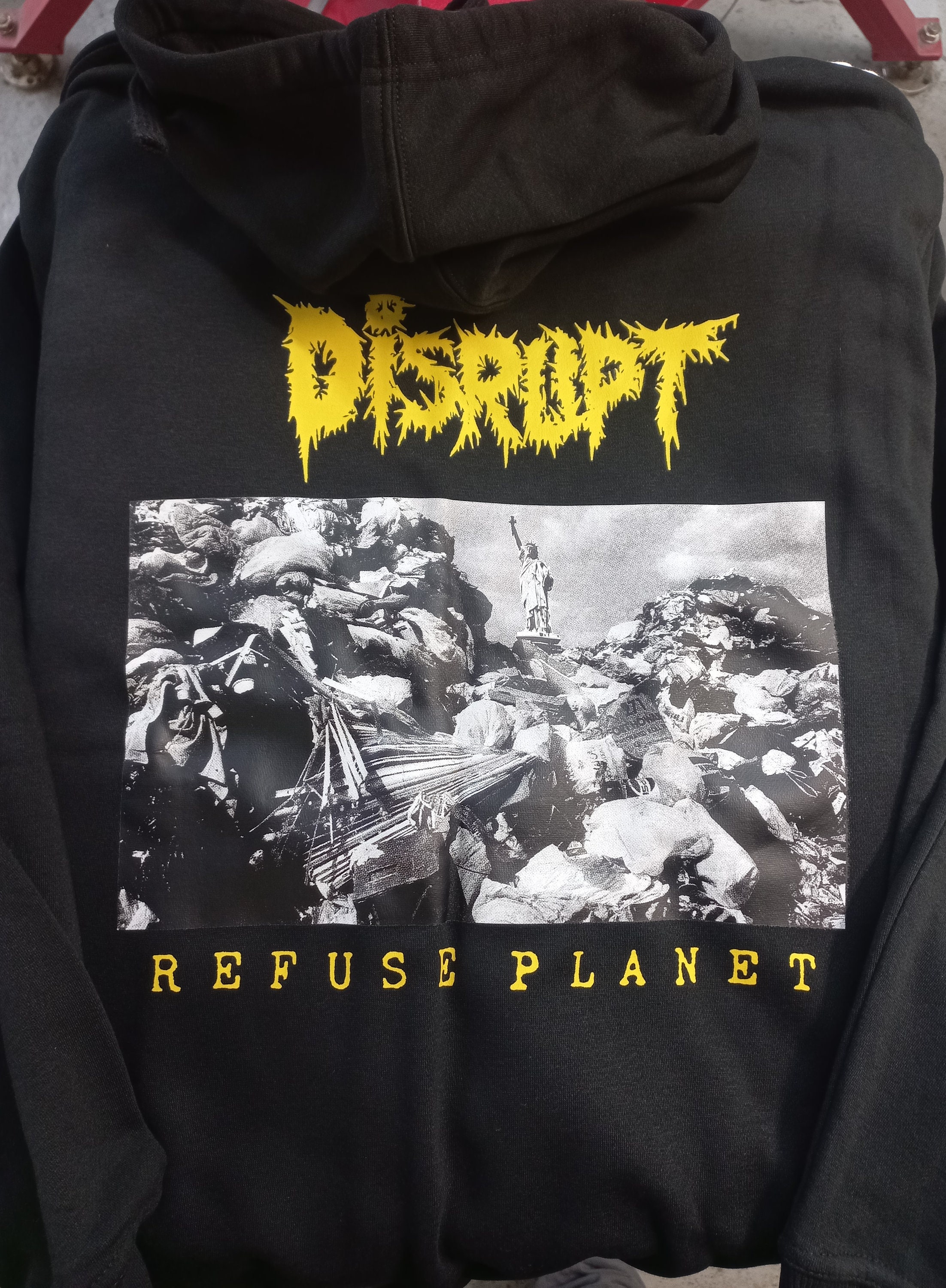 Disrupt - Refuse Planet, Merch, Crust, Punk, Zipper Hoodie - Etsy