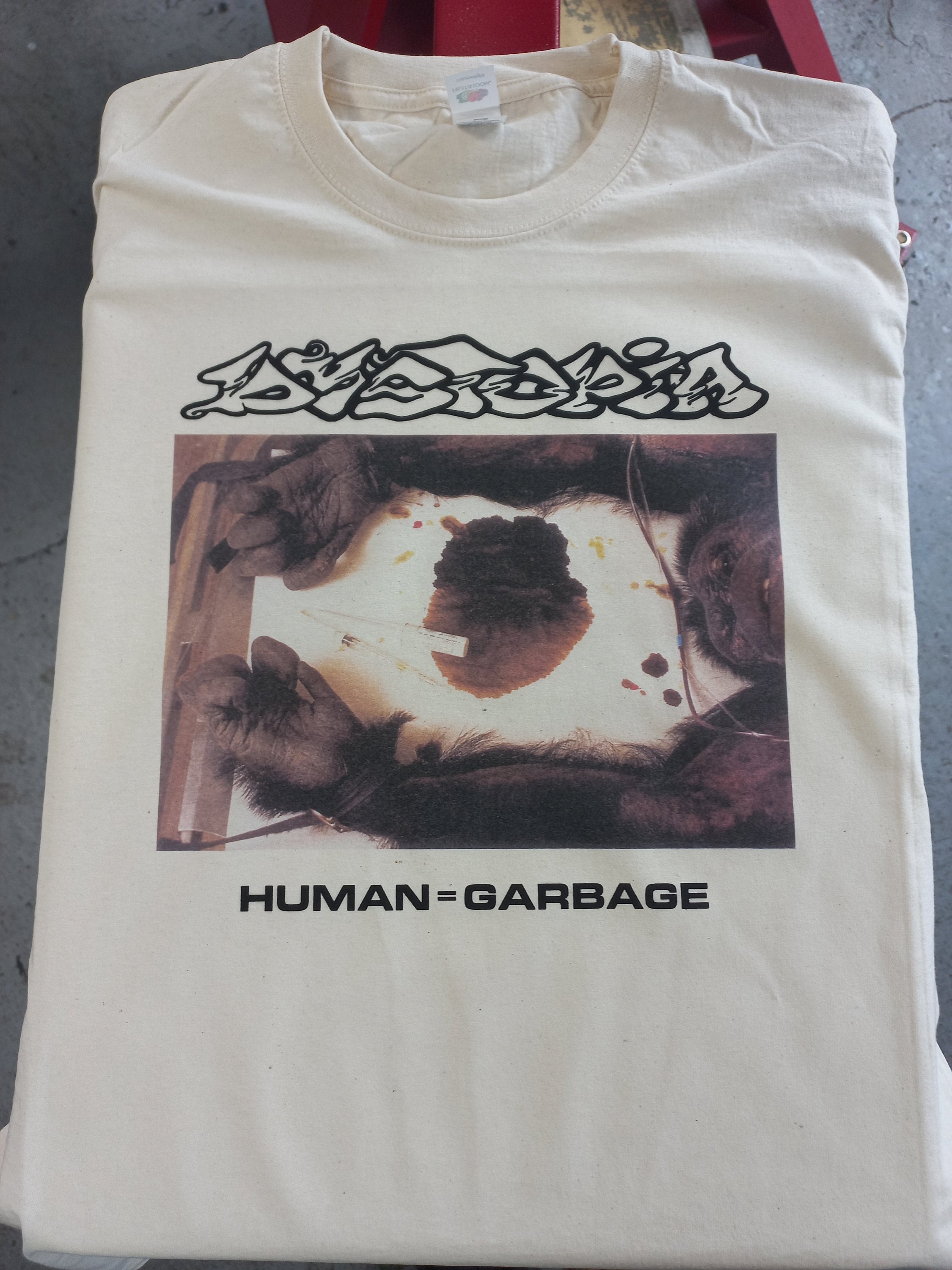 Dystopia - Human = Garbage, Crust, Sludge, Merch, Punk, T-shirt