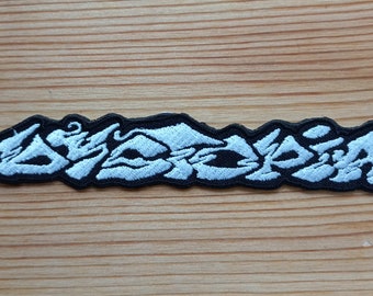 Dystopia, logo, embroidered patch, sludge, stoner, hardcore, logo