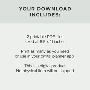 Printable Checkbook Register / PDF File / 8.5 X 11 Inch / Simple ...