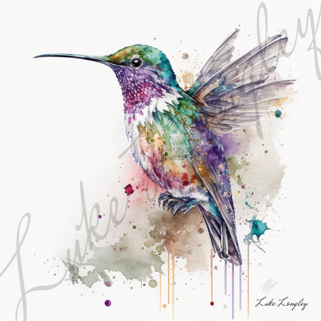 Hummingbird Printable Digital Download - Etsy