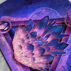 Impressão artística de cristal astral