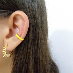 Ear cuff enamel, Ear cuff de colores, Ear cuff delicado, Ear cuff de esmalte, Pendientes de enamel, Pendiente ear cuff de enamel