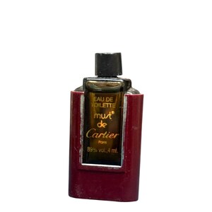 RARE VTG HTF Must de Cartier Paris Eau de Toilette Splash .4 ml 50% full Miniature