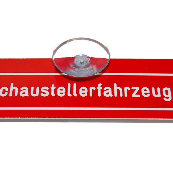 Saugnapfschild Schaustellerfahrzeug, Schausteller, Autoschild, Kirmes, Jahrmarkt, Weihnachtsmarkt, Markt,