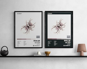 Doja Cat Scarlet Album Poster: Black & White Wall Art (Digital Download