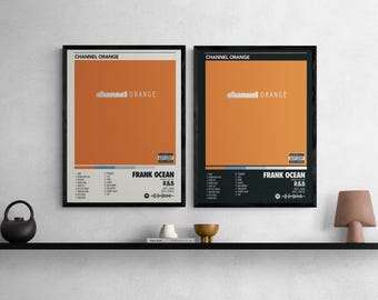 Frank Ocean Channel Orange Album Poster: Black & White Digital Download