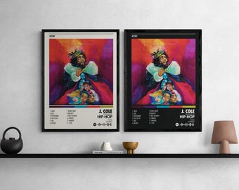 J. Cole - KOD Poster – Hip Hop Album Art Print  Digital Download A3 Physical