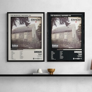 Eminem - Marshall Mathers LP2 Album Poster: Black & White (Digital Download)