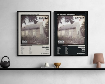 Eminem - Marshall Mathers LP2 Album Poster: Black & White (Digital Download)