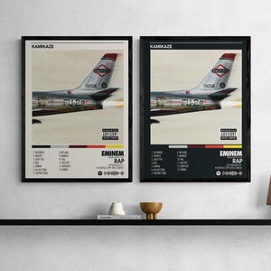Eminem Kamikaze Album Poster: Black & White Digital Download