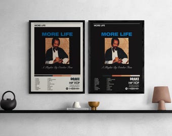 Drake - More Life Poster – Hip Hop Album Art Print Digital Download A3 Physical Print