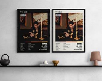 Drake - Take Care Poster – Hip Hop Album Art Print Digital Download A3 Physical Print