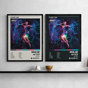 Doja Cat - Planet Her - Album Poster - Digital Download - Poster Download - Wall Art - Black & White