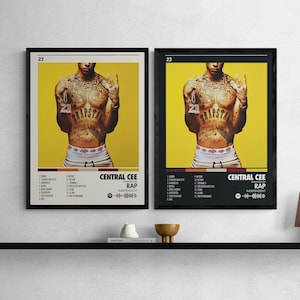 Central Cee - 23 Album Poster: Black & White Wall Art (Digital Download)