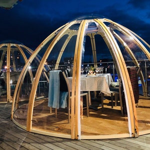 Outdoor Dome Stable tents, mobile structures for catering, events and glamping. Modern design, sustainable, flexible in use image 7