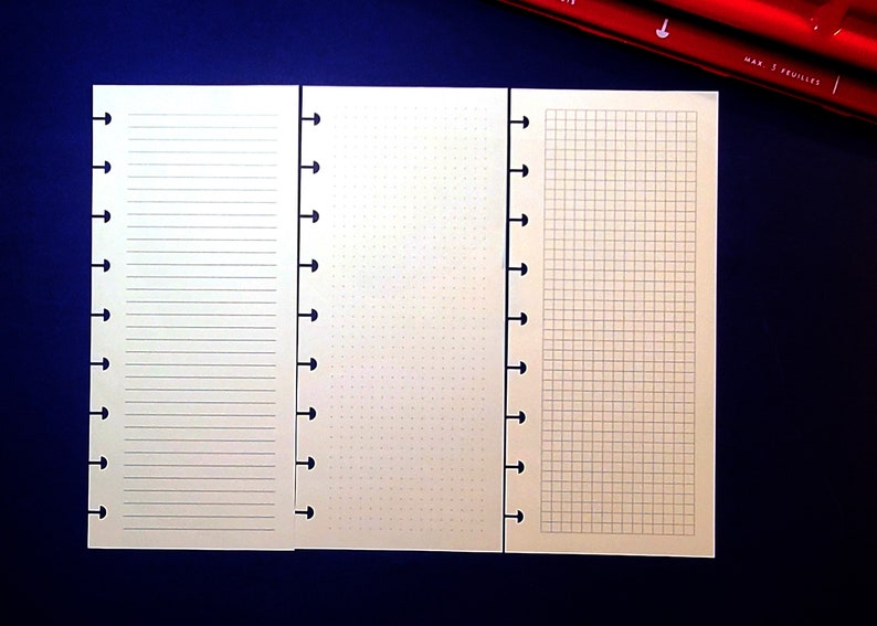 Skinny Notes Skinny Classic Size Printable Planner Notes Pages Refill for Lined ...