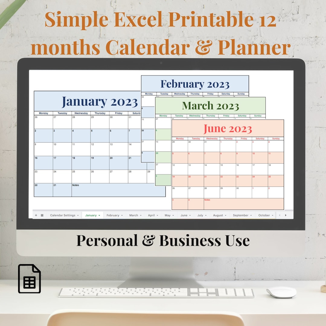 Calendar Spreadsheet Google Sheets Monthly Calendar Task Planner Calendar Spreadsheet Google Sheets Monthly Calendar Task Planner