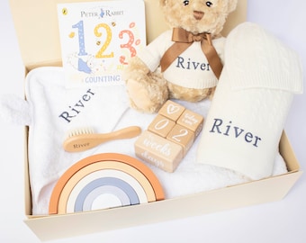 Ultimate Luxury Personalised New Baby Baby Shower Cashmere Gift Set