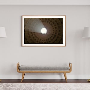 Wandbild Kuppel vom Pantheon in Rom - Fotografie, gerahmtes Bild, Innendesign, Großformat, Hochauflösend, Poster, Innenarchitektur, Italien