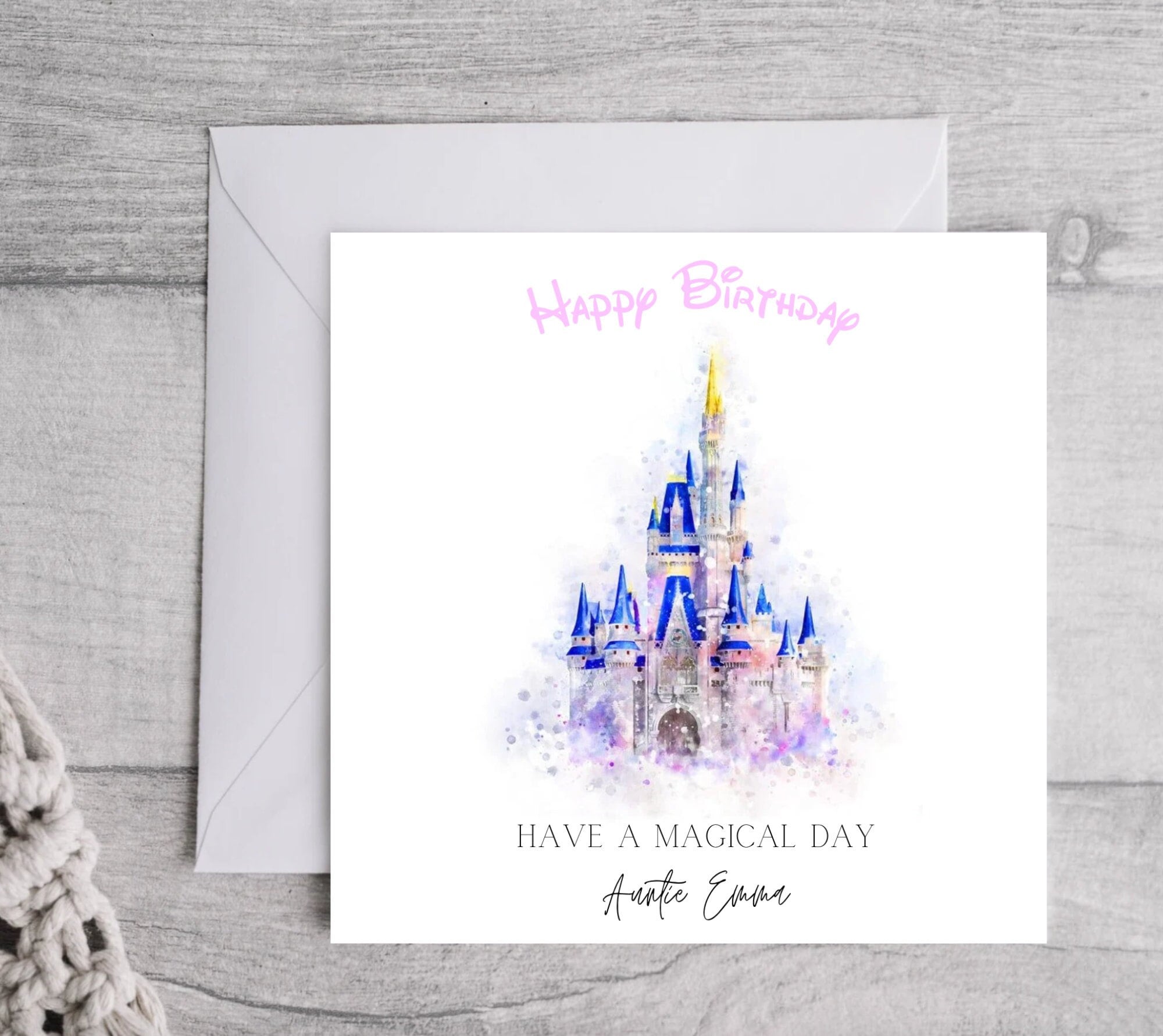 Disney Happy Birthday Card, Card for Him, Card for Her, Personalised Card, Minnie & Mickey ...