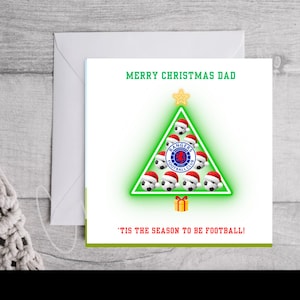 Personalisierte Weihnachtskarte Fußball | Personalisierte Karte | Sport Karte | Einzigartige Weihnachtskarte | Lustiger Weihnachtsgruß für Fußball-Fans |
