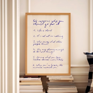 Bevestiging citaat typografie poster print minimale inspirerende trendy esthetische funky muur kunst decor positieve slaapzaal fysieke poster