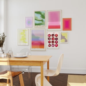 Eclectic Gallery Wall Set 9 Drucke Niedlich Trendy Bunte Gallery Wall Prints Eclectic Print Set Wohnheim Zimmer Dekor 9 Set Digital Download