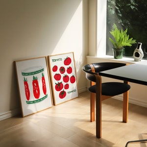 Yes Chef Print Tinned Tomato Print The Bear Wall Art Aesthetic Kitchen Posters Trendy Modern Food Illustrations Physical Print image 5