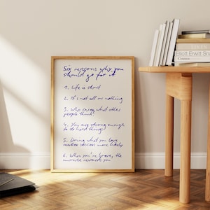 Affirmation Zitat Typografie Poster Druck, wellig Retro Trendy ästhetische Druck, Funky Wand Kunst Dekor, Wohnheim Zimmer Dekor, Minimal Digitaldruck